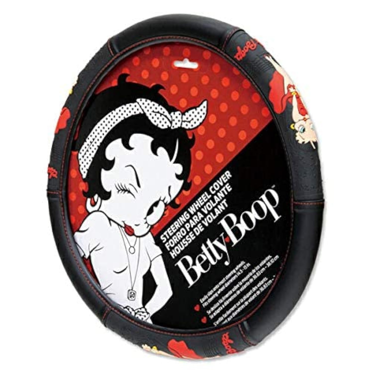 Plasticolor 006709R01 Betty Boop Skyline Car Truck SUV Steering Wheel Cover