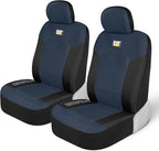 Caterpillar Mesh Flex Car Seat Covers – Full Set, Black and Blue