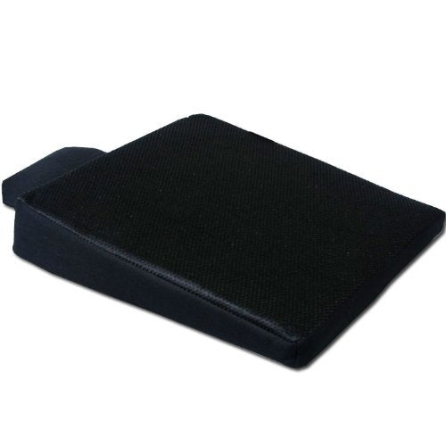 YupbizAuto New Breathable Comfortable Ergonomic Wedge Car Seat Office Chair Back Support Cushion (Black Mesh) - Yupbizauto
