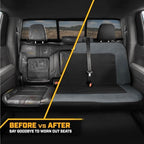 Caterpillar Mesh Flex Car Seat Covers – Full Set, Black and Grey