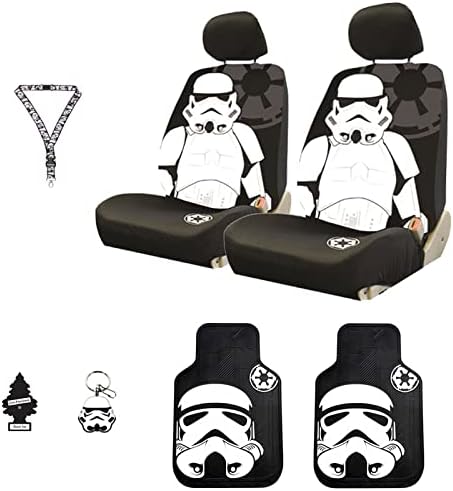 Plasticolor New Star Wars Stormtrooper Universal Size Car Truck SUV Seat Covers Floor Mat Set - Yupbizauto