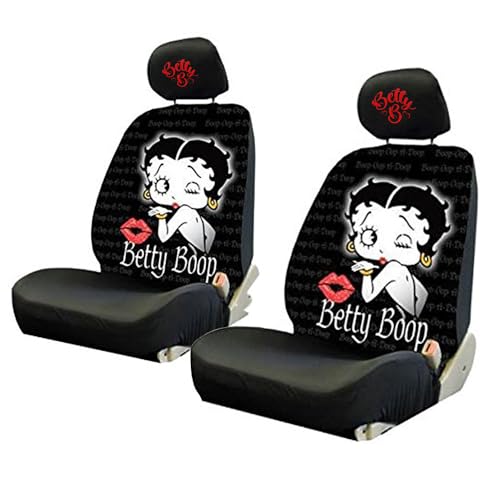 Betty Boop Car Seat Covers - 6pc Low Back Front Bucket Set