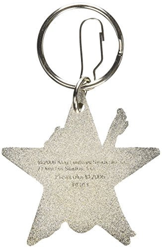 Plasticolor-004143R01 Betty Boop Star Enamel Key Chain, Red and Black - image 2