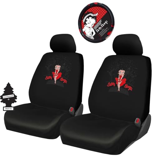 Betty Boop Skyline Seat Covers & Wheel Cover Bundle