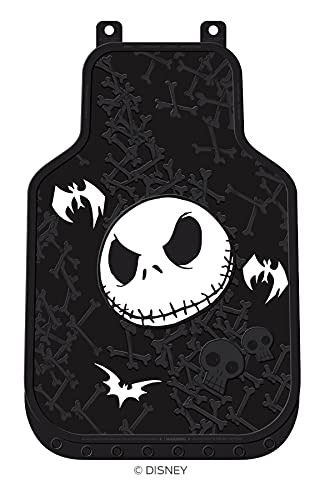 Yupbizauto 10 Pieces Bundle Nightmare Before Christmas Jack Skellington Bone Design Car Truck SUV Seat Covers Rubber Front and Rear Floor Mat Sunshade Air Fresheners Set - Yupbizauto
