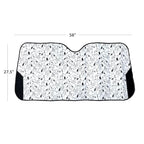 Official Peanuts Snoopy Expression 5-Piece Car Set – Sunshade & Frames