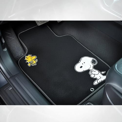 Peanuts Snoopy & Woodstock Floor Mats 8-Piece Car Set