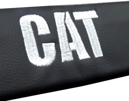 Caterpillar Front Seat Covers & Embroidered Seat Belt Pads – 4-Piece Set