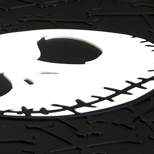 Yupbizauto Nightmare Before Christmas Jack Skellington Car Truck SUV Seat Covers Rubber Floor Mat Set with Air Freshener Bundle Set - Yupbizauto