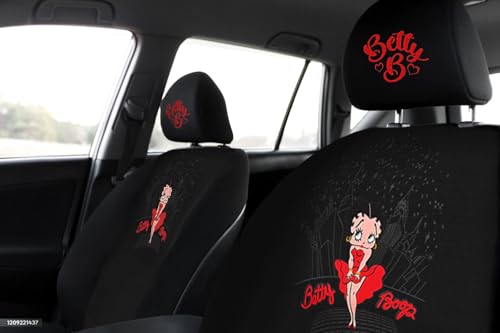 Betty Boop Car Seat Covers - 4pc Low Back Front Bucket Set - image 2