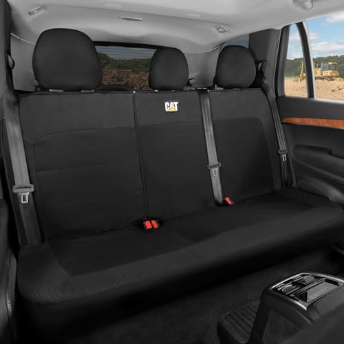 Caterpillar Mesh Flex Car Seat Covers – Full 8-Piece Set, Black