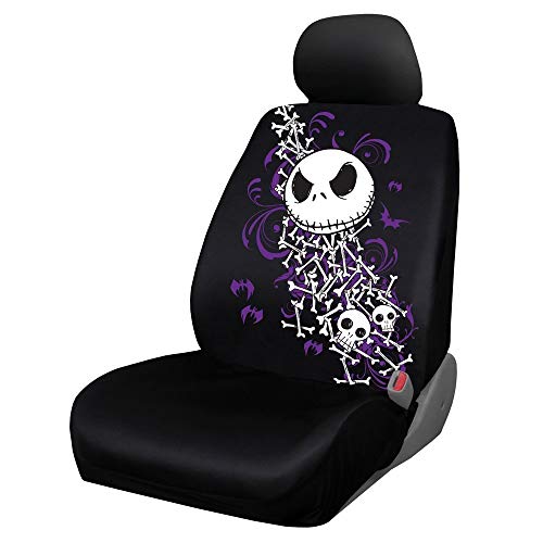 Yupbizauto New 10 Pieces Bundle Nightmare Before Christmas Jack Skellington Car Truck SUV Seat Covers Floor Mat Set with Little Tree Air Freshener Set - Yupbizauto