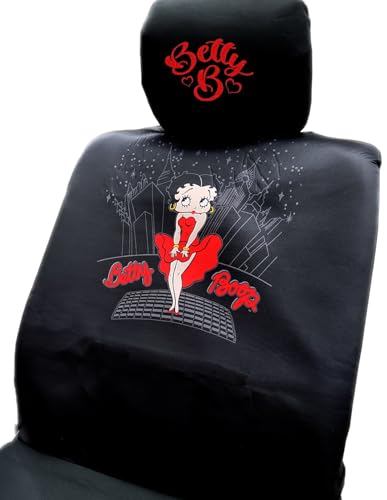 Betty Boop Car Seat Covers - 4pc Low Back Front Bucket Set - image 3