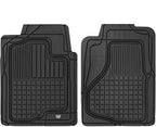 Caterpillar Front Seat Covers & Heavy-Duty Floor Mats Bundle – Black and Grey