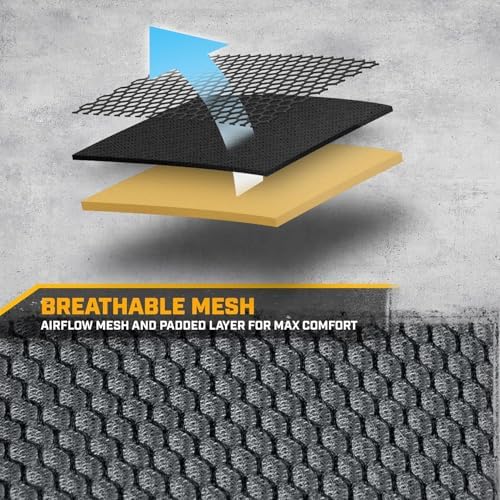 Caterpillar Big Rig Semi-Truck Seat Covers – 2-Piece Heavy-Duty Mesh Set