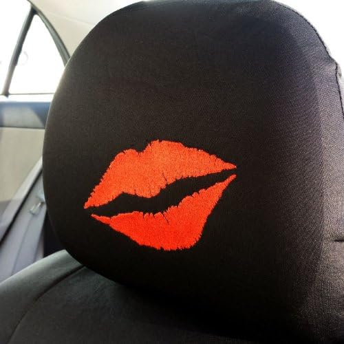 New Betty Boop Timeless Front Low Back Car Seat Covers Embroidery Kiss Headrest Cover (Seat Covers with Headrest Cover)