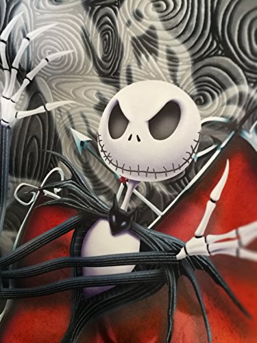 Plasticolor Nightmare Before Christmas Jack Skellington Ghostly Car Truck SUV Seat Covers Heavy Duty Rubber Floor Mats Bundle Set - Yupbizauto