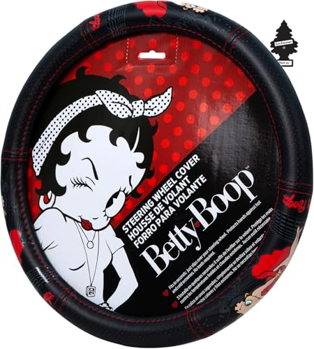 New Betty Boop Skyliner Design Car Truck Steering Wheel Cover Air Freshener Bundle