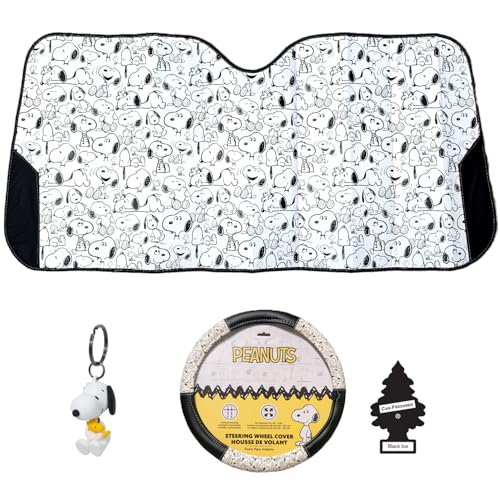 Peanuts Snoopy Expression Car Accessories 4-Piece Set