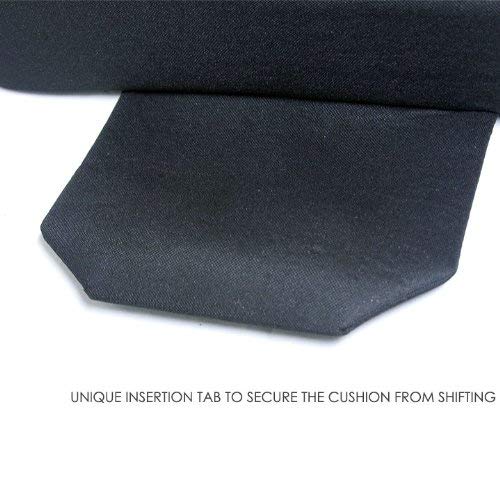 YupbizAuto New Breathable Comfortable Ergonomic Wedge Car Seat Office Chair Back Support Cushion (Tan Syn Leather) - Yupbizauto