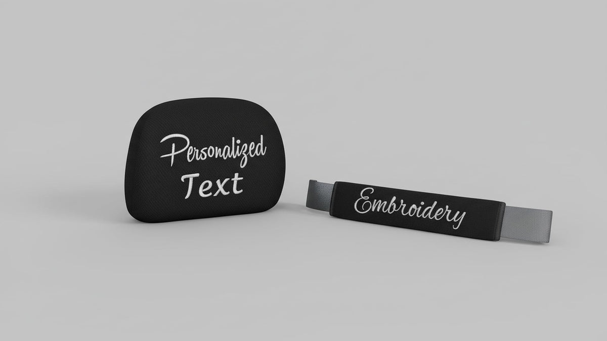 Personalized Headrest Cover & Seat Belt Pad, 2-Piece Gift Set