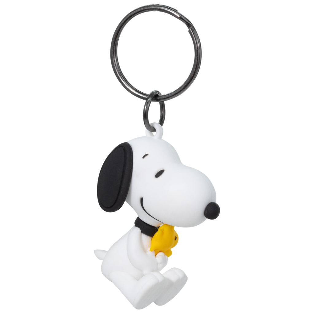 Snoopy Car Windshield Sunshade + Snoopy Keychain + Little Trees Black Ice Air Freshener – Cute 3-Piece Auto Interior Gift Set – Universal Fit Front Window Protector for Cars, Trucks, SUVs - Yupbizauto