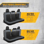 Caterpillar Mesh Flex Car Seat Covers – Full Set, Black and Grey