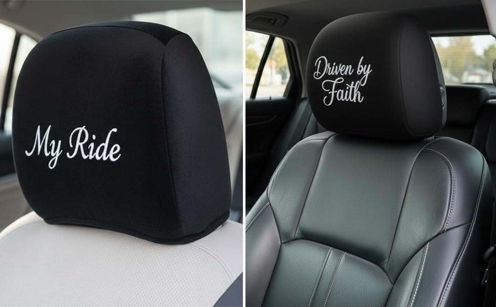 Personalized Headrest Cover & Seat Belt Pad, 2-Piece Gift Set