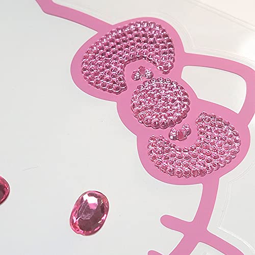 New Chroma 4X5 Cling Bling Hello Kitty Decal Sticker for Car Pink 2 Pieces Bundle Pack - Yupbizauto