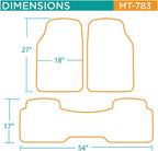 Heavy-Duty Trim-to-Fit Rubber Car Floor Mats with Air Freshener