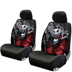 Yupbizauto Plasticolor Nightmare Before Christmas Jack Skellington Ghostly Car Truck SUV Seat and Headrest Covers Bundle Set - Yupbizauto