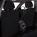 Universal Fit Car Seat Covers - Premium Black Flat Cloth with Stylish Cute Embroidery Animal Dog Cat Pink Paws Design Full Set for Women Support 50/50 & 60/40 Split Rear Seats - Yupbizauto