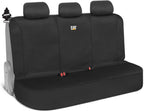 Caterpillar Waterproof Rear Bench Seat Cover for Car Truck, SUV Black Heavy-Duty Water-Resistant Protection with Air Freshener Bundle Durable Auto Interior Accessories - Yupbizauto