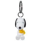 Snoopy Expression Windshield Sunshade Bundle with 3D Keychain – Plasticolor Peanuts Snoopy Design, Foldable Universal Fit Front Window Sun Shade for Cars SUVs - Yupbizauto