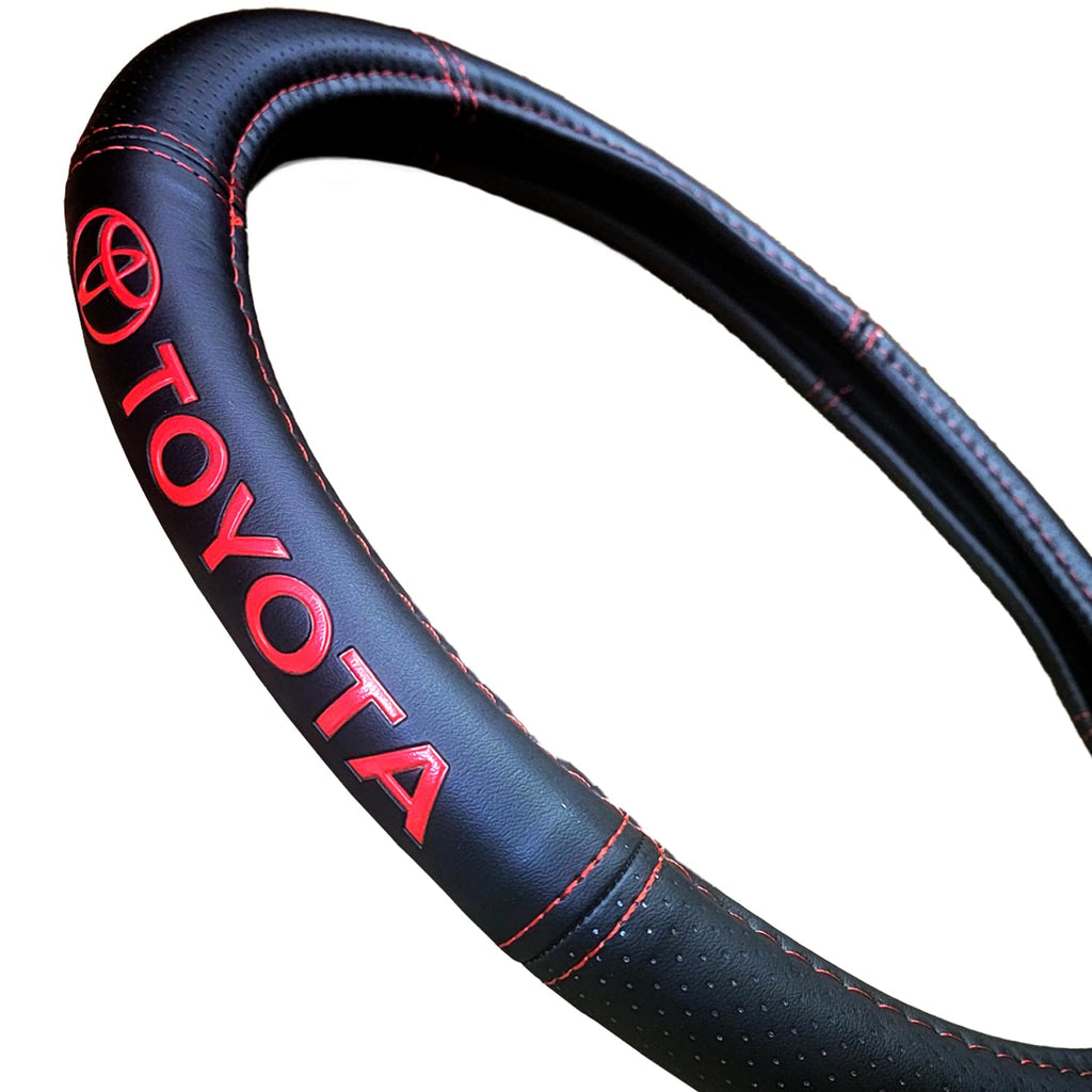 Plasticolor Toyota Steering Wheel Cover & Air Freshener Bundle, 2 Pieces