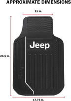 Plasticolor Jeep Elite 4-Piece Front and Rear Floor Mat Kit