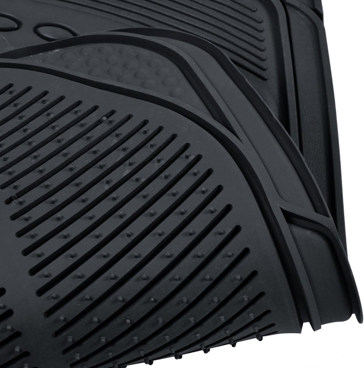 Heavy-Duty Trim-to-Fit Rubber Car Floor Mats with Air Freshener