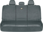 Caterpillar Universal Rear Bench Seat Cover Grey Bundle - Water-Resistant, Heavy-Duty Car, Truck, SUV Protector - Durable, Easy Install, Perfect for Pets, Work, Travel - Fits Most Vehicles - Yupbizauto