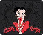 Close-up of one Betty Boop New York Skyline rear rubber floor mat