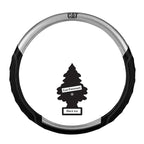 Extra Large 18in Steering Wheel Cover Black Silver Truck RV Air Bundle