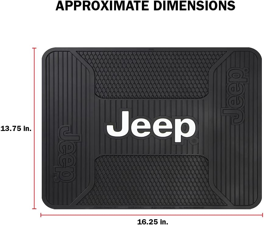 Plasticolor Jeep Elite 4-Piece Front and Rear Floor Mat Kit