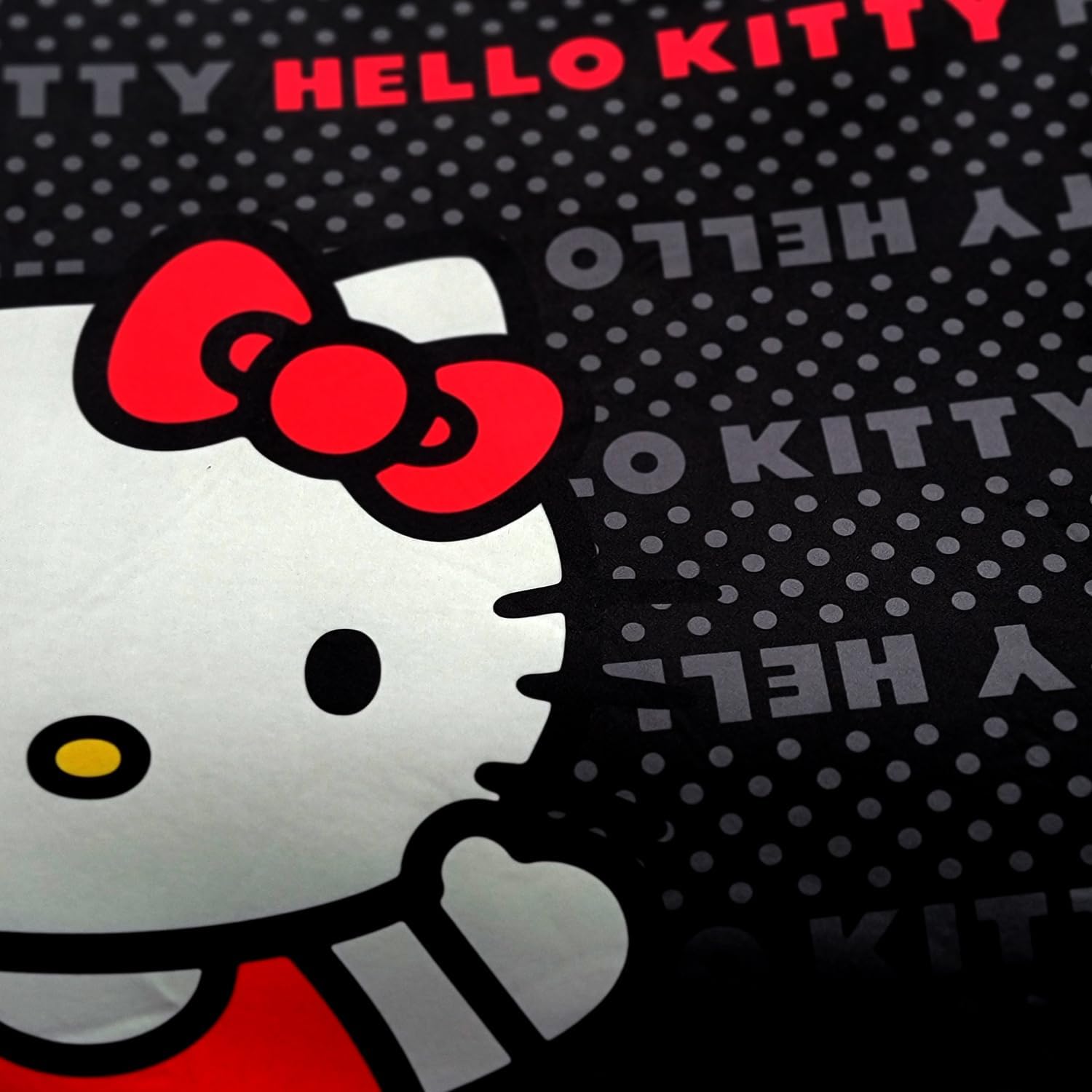 Hello Kitty Car Accessories Seat Cover with 4 Rubber Mats, Steering Wheel Cover and Pink Bow Headrest Cover Bundle Set - Yupbizauto