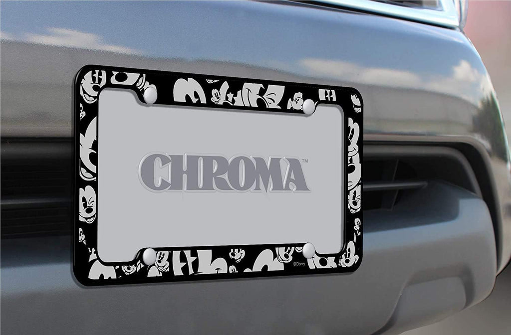 Disney Mickey Expressions Sunshade and License Plate Frame Bundle