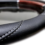 Yupbizauto 18in Truck Steering Wheel Cover Wood Grain Bundle