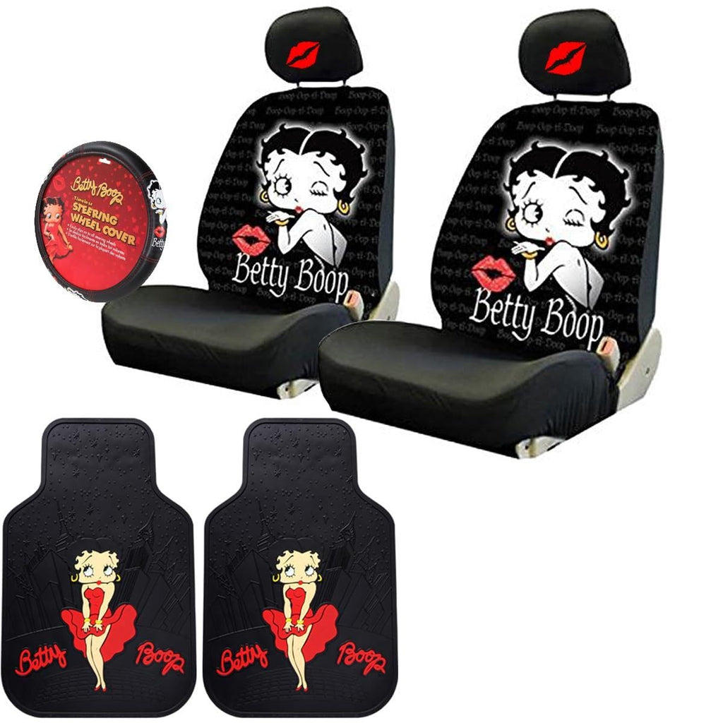 Betty Boop Timeless Seat Covers Mats Wheel Cover Bundle Set - image 8