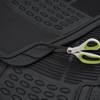 Heavy-Duty Trim-to-Fit Rubber Car Floor Mats with Air Freshener