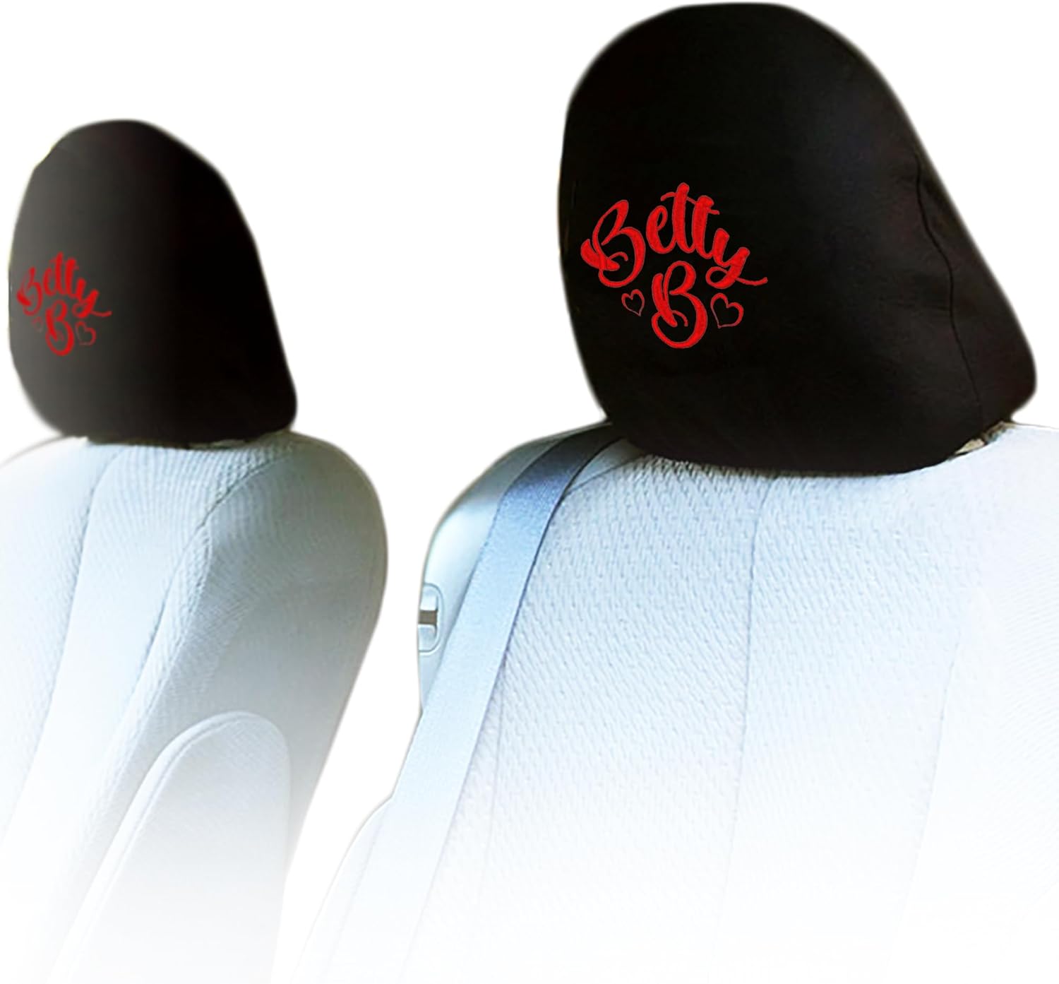 New Betty Boop Skyline Design Car Accessories Set New Seat Covers, Front and Rear Rubber Mats, Steering Wheel Cover Embroidered Headrest Covers Stylish Protection for Cars SUVs Trucks - Yupbizauto