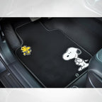 Peanuts Snoopy and Woodstock Carpet Car Floor Mats with Air Freshener - 5-Piece Set