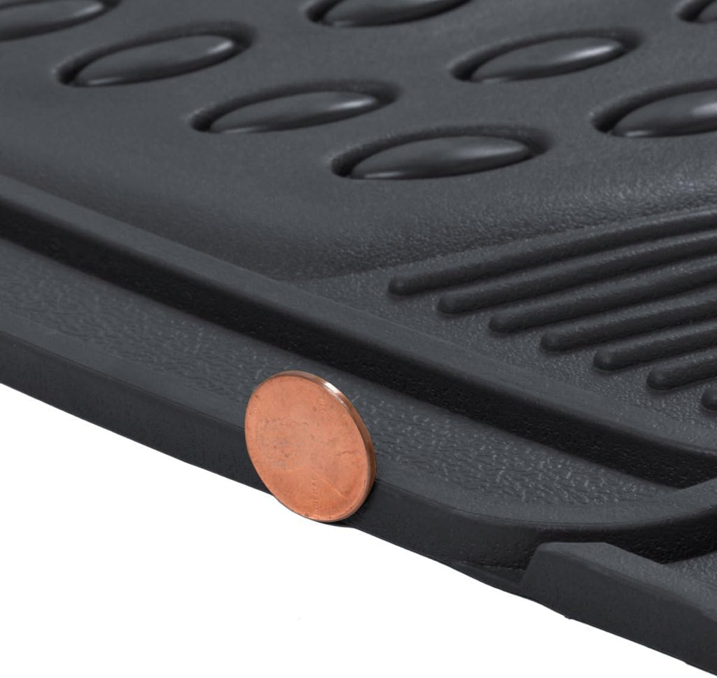 Heavy-Duty Trim-to-Fit Rubber Car Floor Mats with Air Freshener