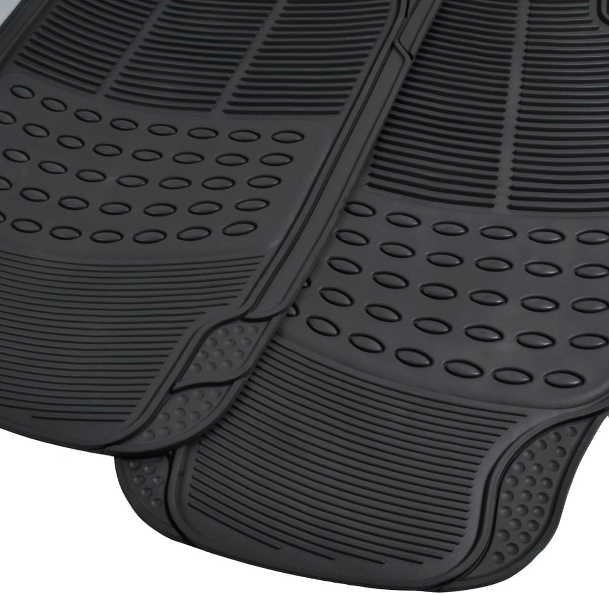 Heavy-Duty Trim-to-Fit Rubber Car Floor Mats with Air Freshener